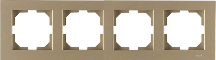 Рамка 4-чотиримісна горизонтальна, Титан KAREN