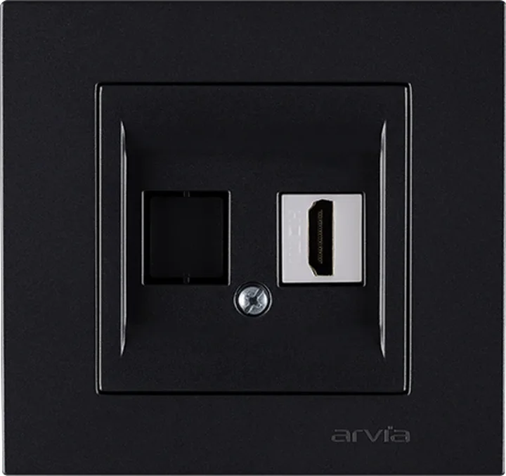 Розетка HDMI, Чорна KAREN