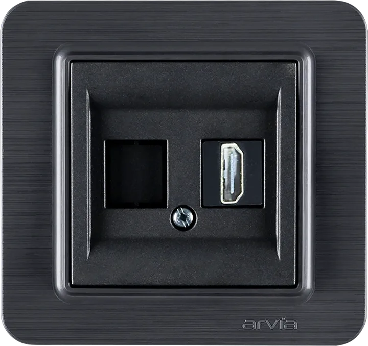 Розетка HDMI, Графіт LAVIN