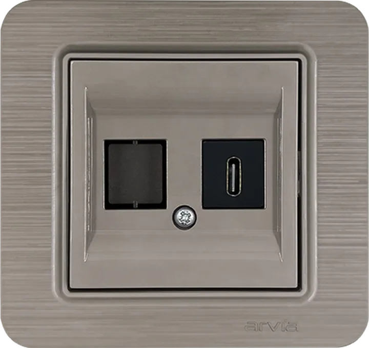Розетка USB Type C, Мідь LAVIN